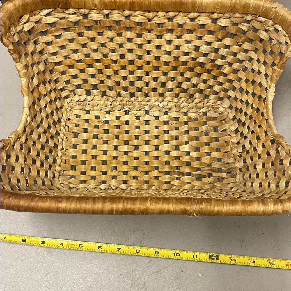 Woven Basket in Natural Brown - Picture 3 of 4